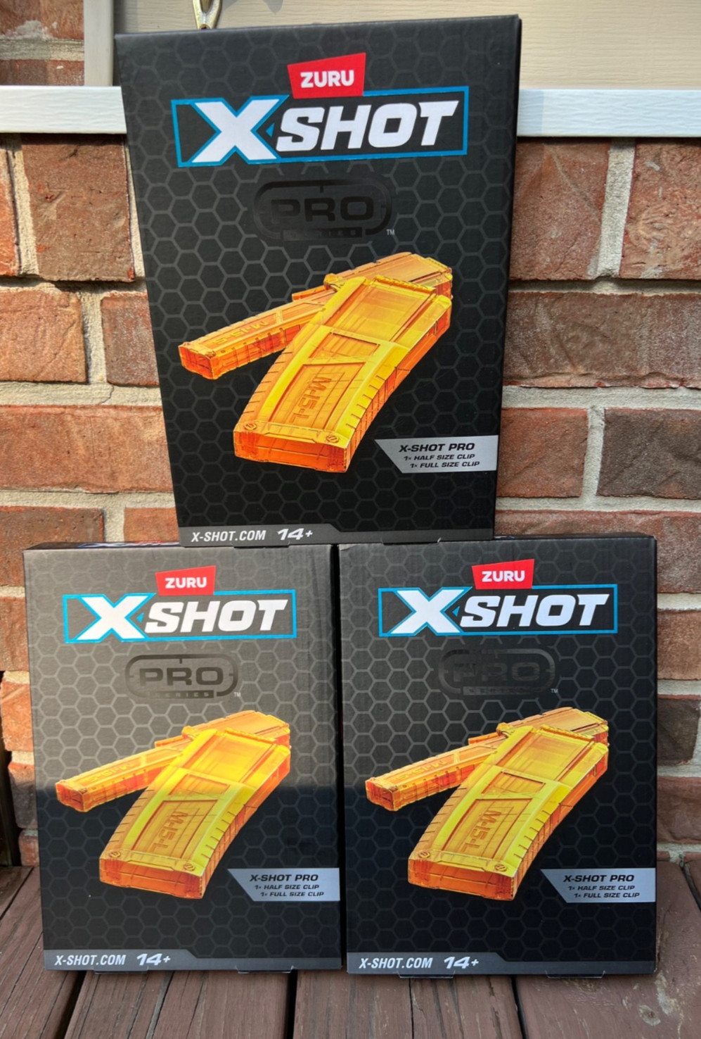 BRAND NEW-Zuru X-Shot Pro Series Magazine Set - 1 Full & 1 Half Clip-Lot Of 3