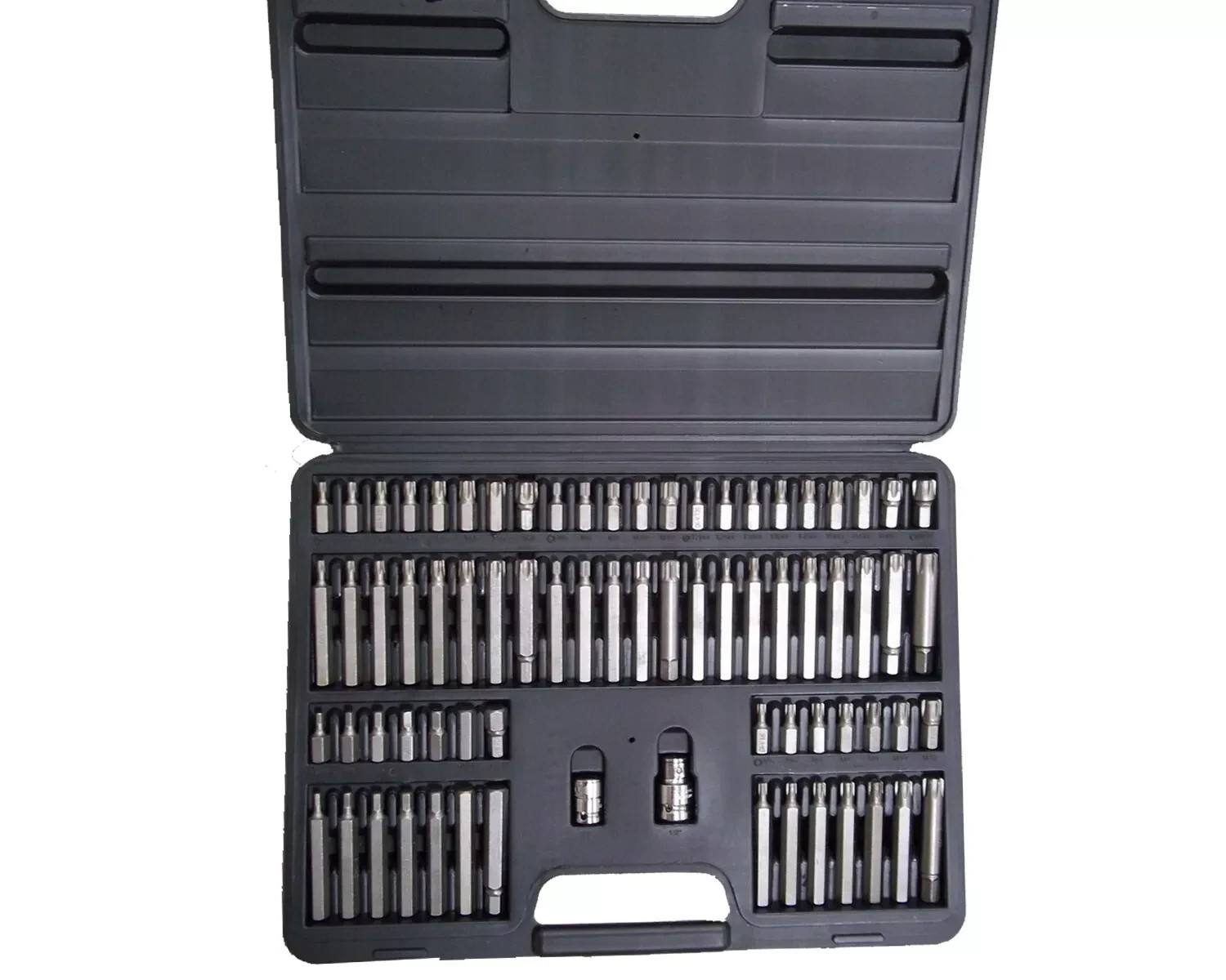 Torx Hex Ribe Spline Bit Socket Set Tamperproof Security Bits 74pc 1/2" 3/8"