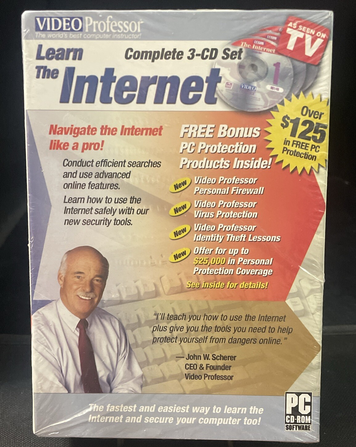 Video Professor Learn The Internet PC Software New Free Shipping In U.S.