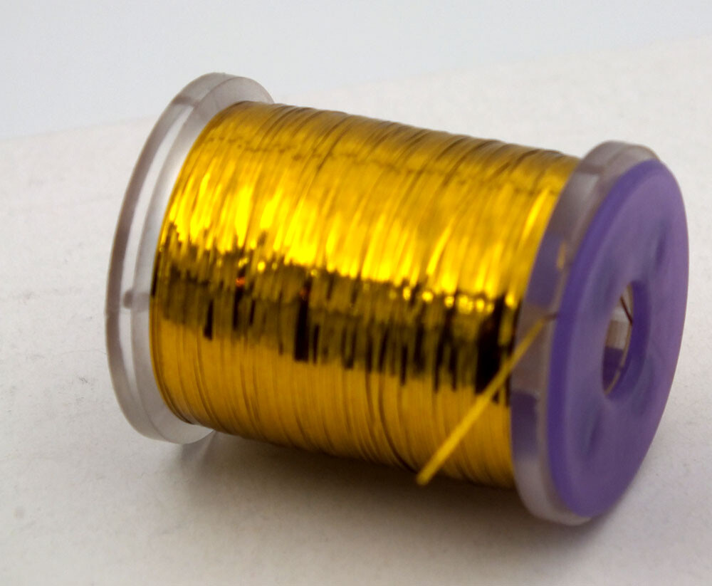 Gold Flat Mylar Fly Tying Tinsel - Fine .3mm Thin MAT088
