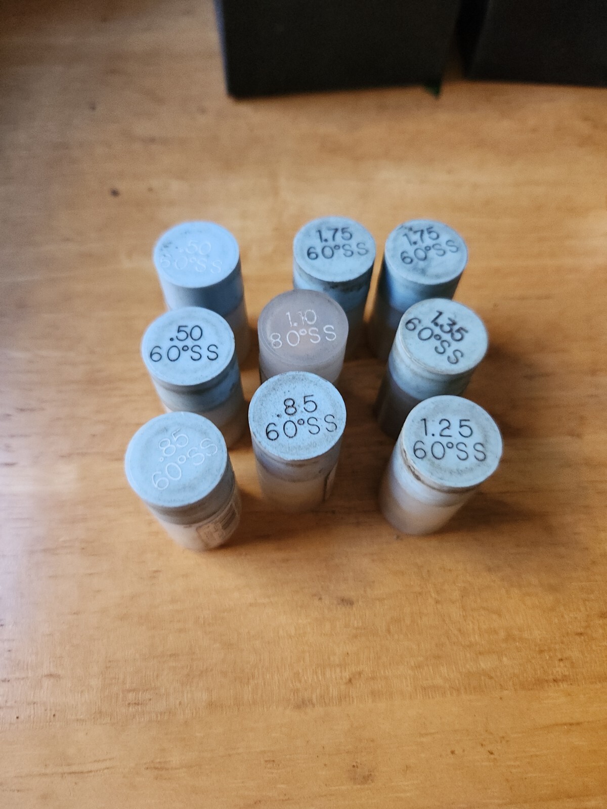 9 New Delavan Oil Burner Nozzle Assorted Lot .50-1.75 60-80 SS