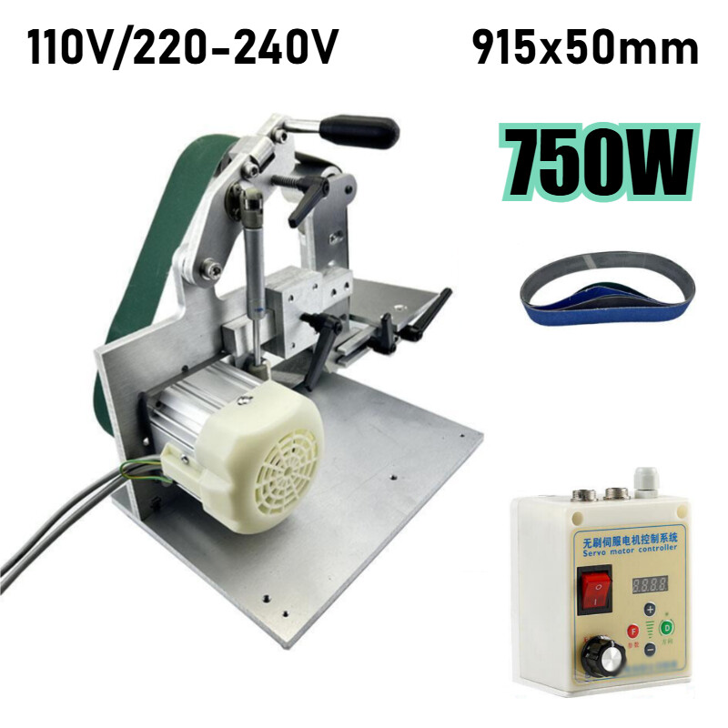 110/220V 750W Belt Sander Brushless 915x50mm DIY Polishing Grinding Belt Machine