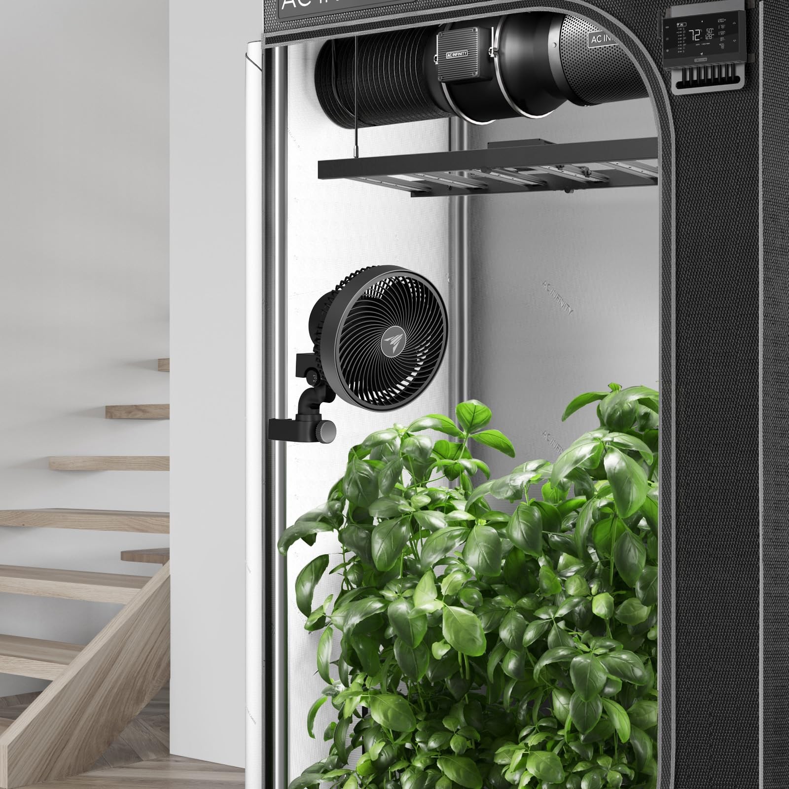 AC Infinity CLOUDRAY S6, Grow 6", Auto Oscillation, Black, Oscillation