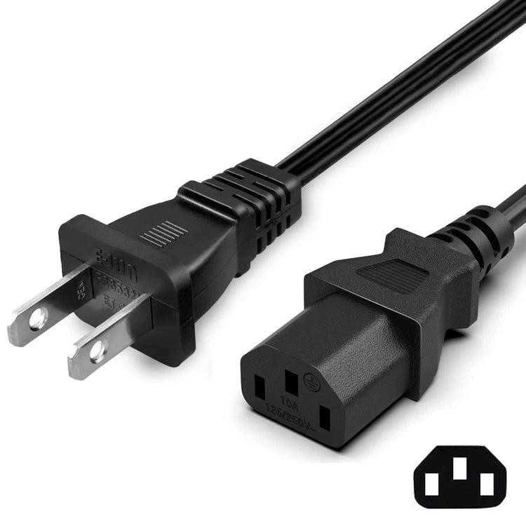 PS3 Fat / Xbox 360 Power Cable (If 360 Brick Present) – 6 ft AC Replacement Cord