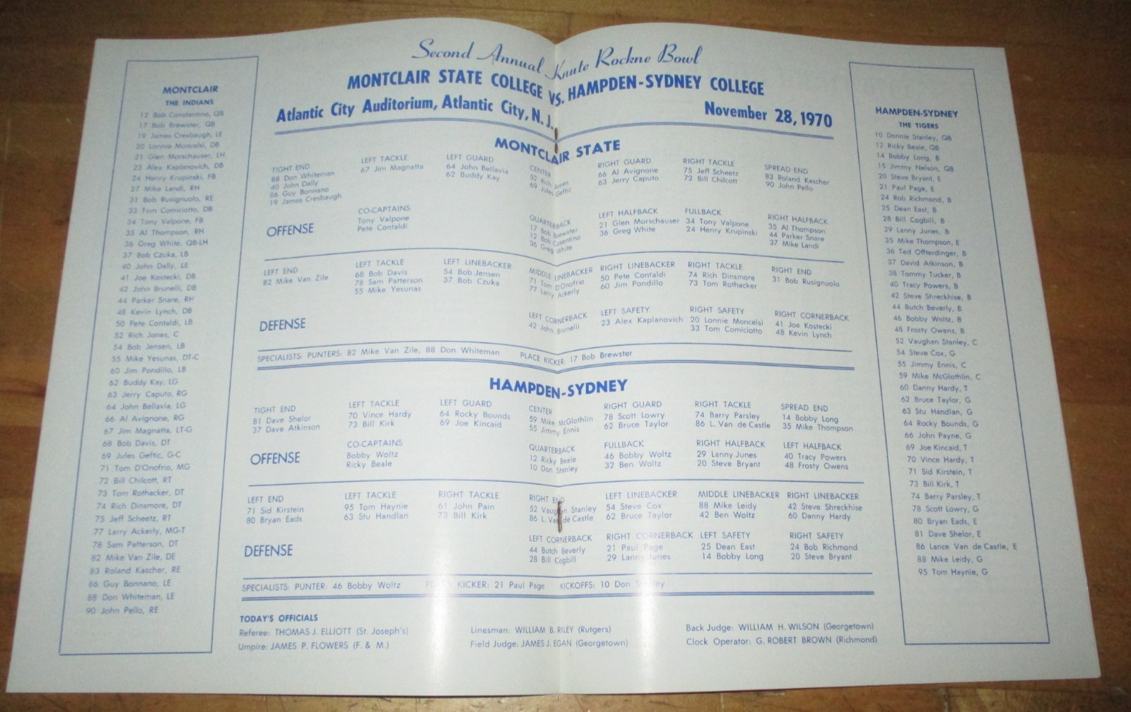 1972 Orange Blossom Classic Program - Florida A & M vs. Maryland