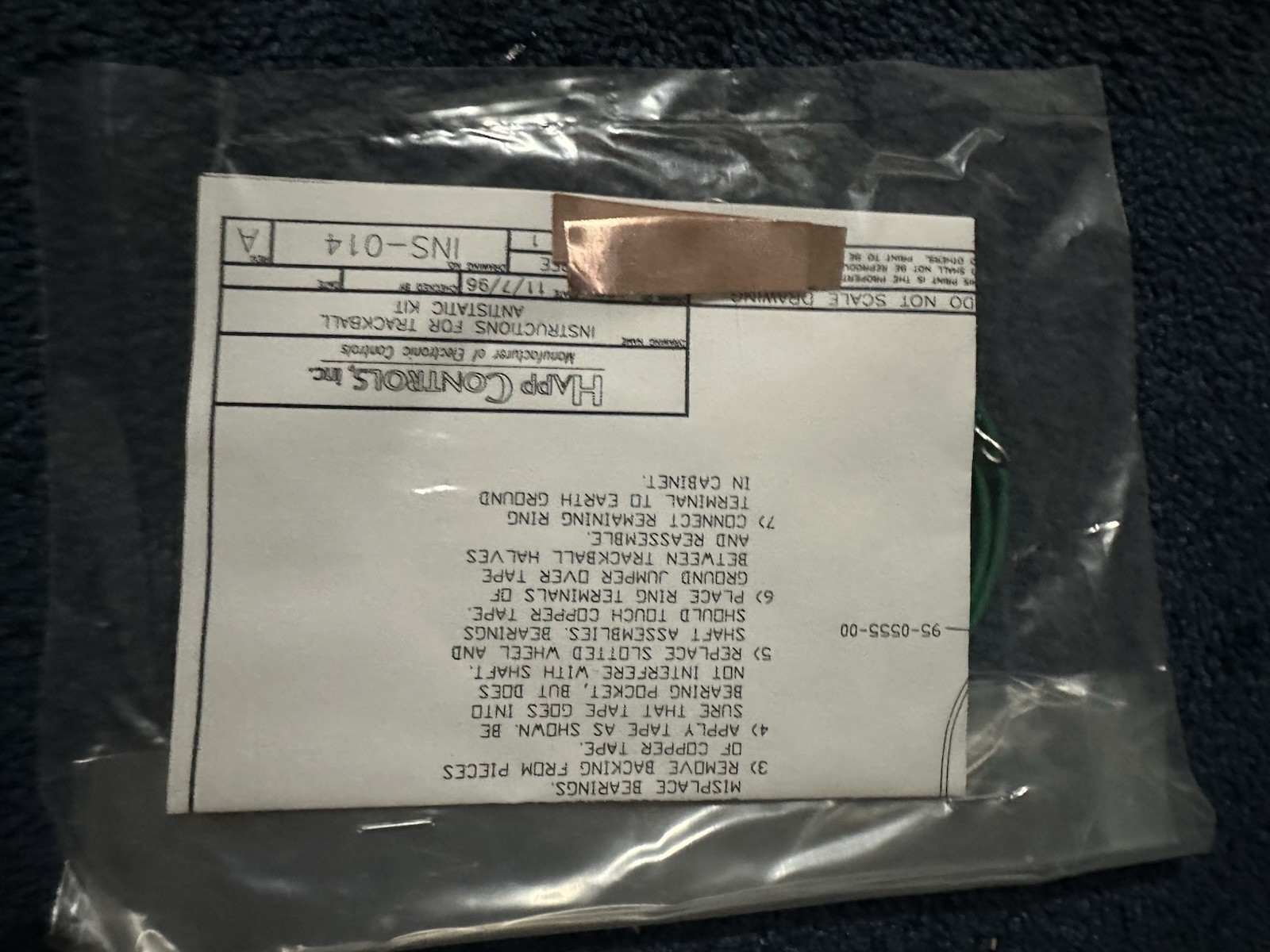 40 Arcade Trackball Ground Wires New In Package.