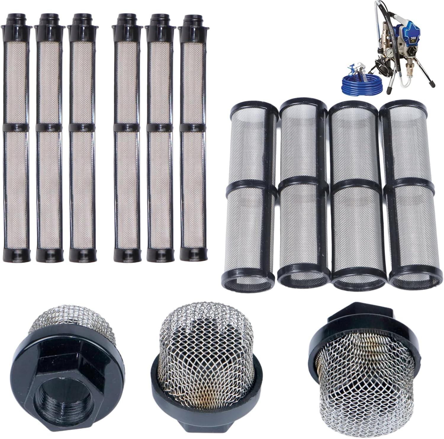 (3+4+6) Packs Airless Spray Filter Set 246385 246384 287032 Compatible with Grac