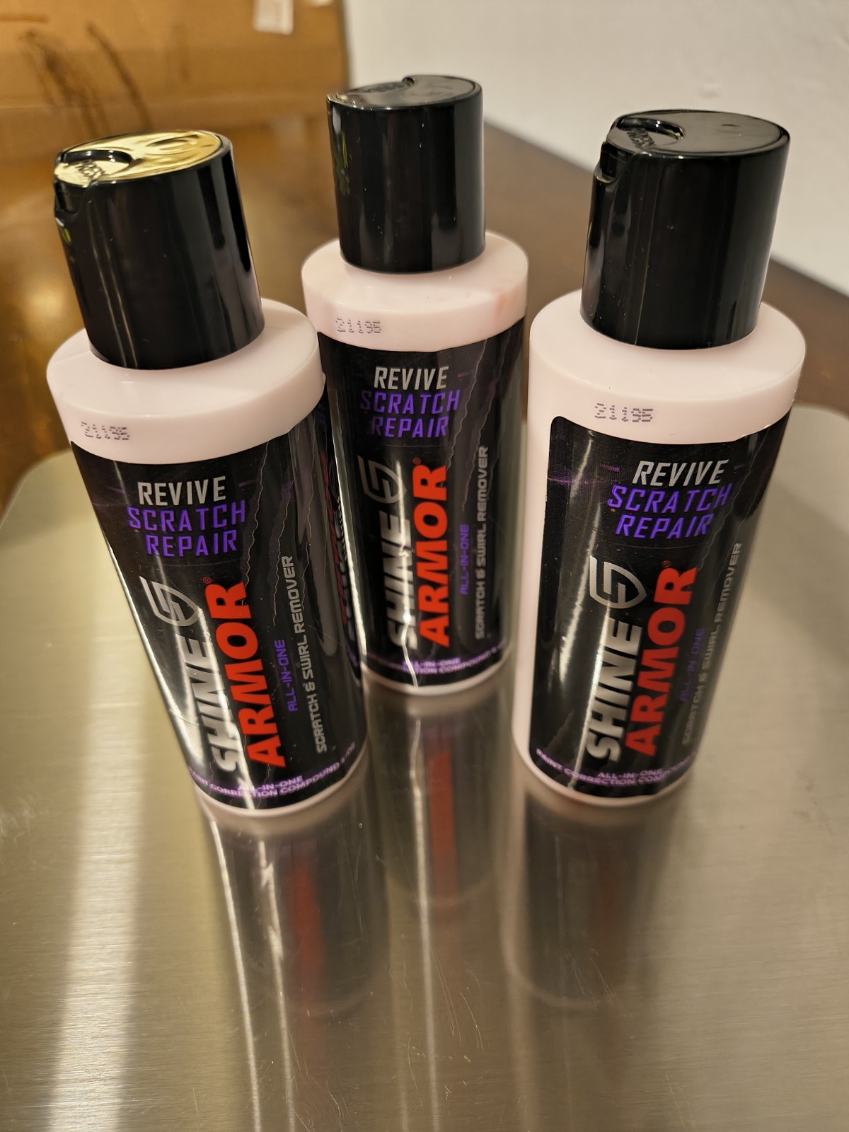 Shine Armor REVIVE Scratch Repair All-in-1 Lot of 3 - 4oz Bottles New Old Stock