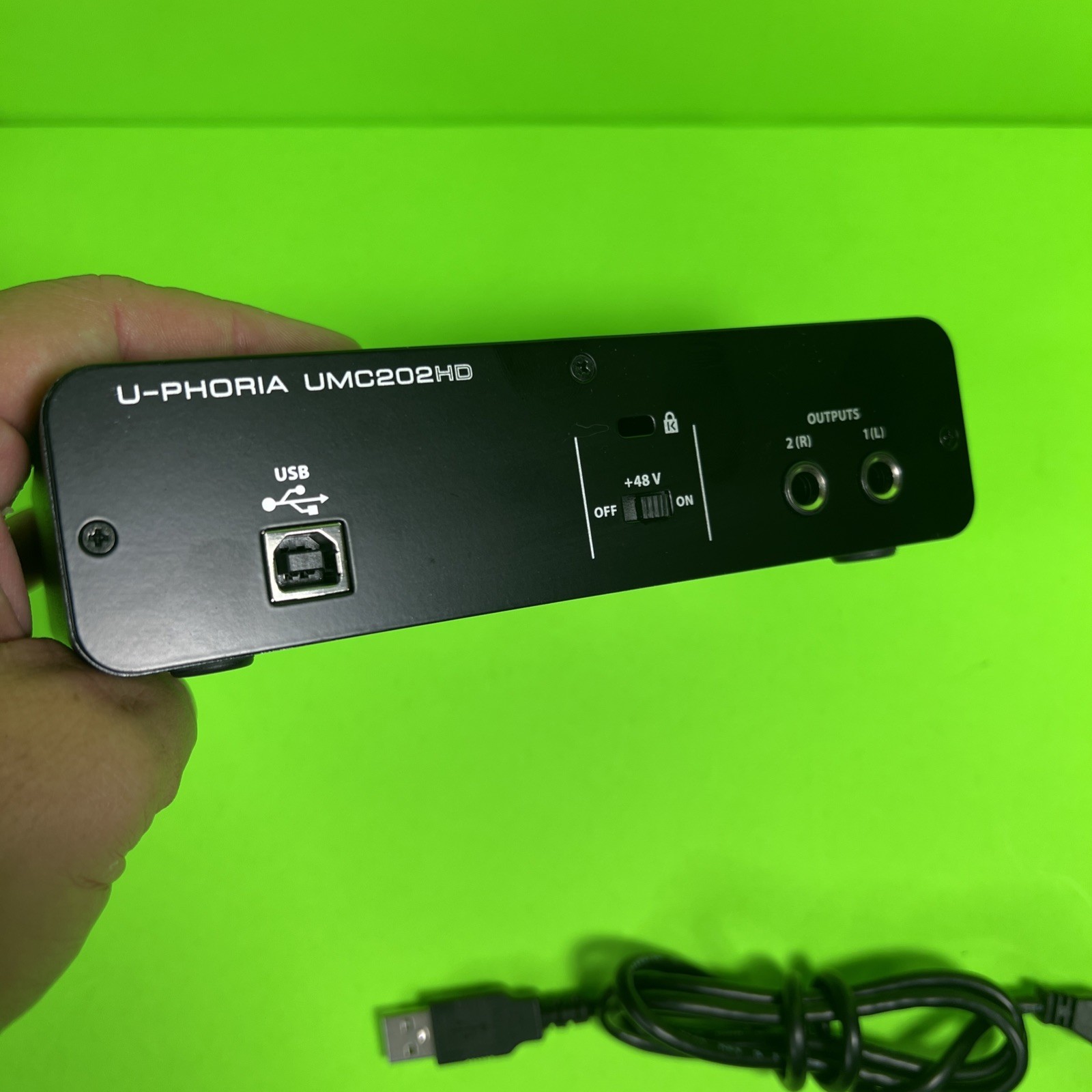 Behringer U‑Phoria UMC202HD USB Audio Interface W/ Cable - SAME DAY - WARRANTY