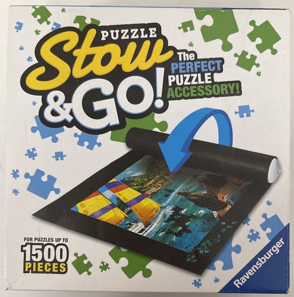 RAVENSBURGER STOW & GO - PUZZLE STORAGE MAT - UP TO 1500 PCS. - 46" x 26" - NEW