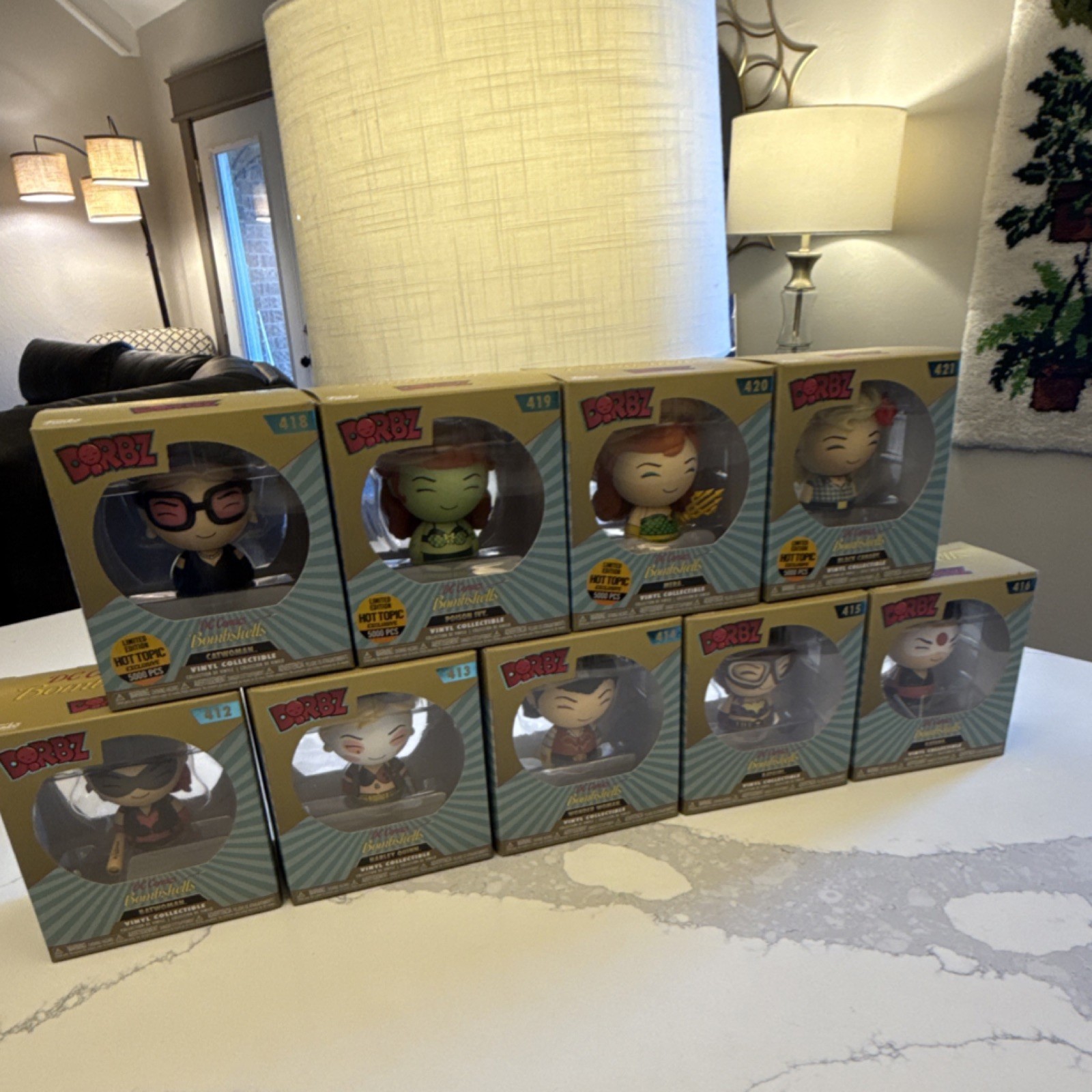 Dorbz DC Comics Bombshells Hot Topic Exclusive Limited Edition Vinyl Figure Lot