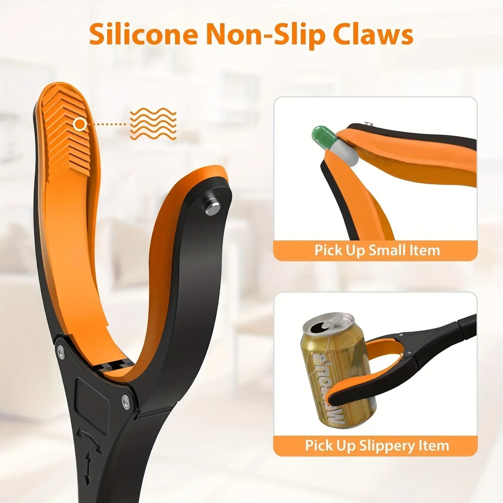 Foldable Gripper Extender Hand Tools Litter Picker Collapsible Garbage Grabber