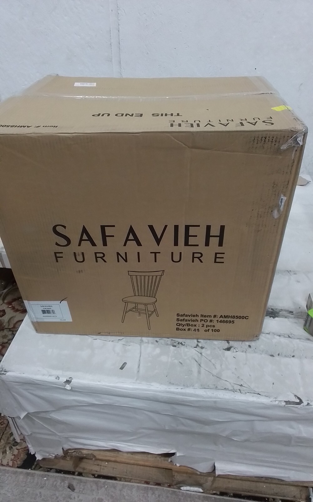 Safavieh PARKER SPINDEL SIDE CHAIR, Reduced Price 2172756807 AMH8500C