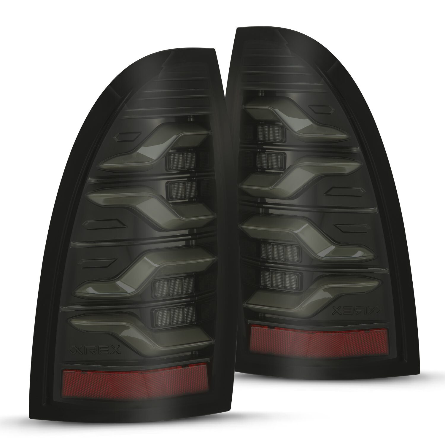 For 05-15 Toyota Tacoma Alpha Black Luxx Sequential LED Tail Lights Lamps