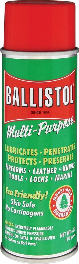 Ballistol 6 oz Cleaner/Lubricant Eco-Friendly Skin Safe Protects And Preserves