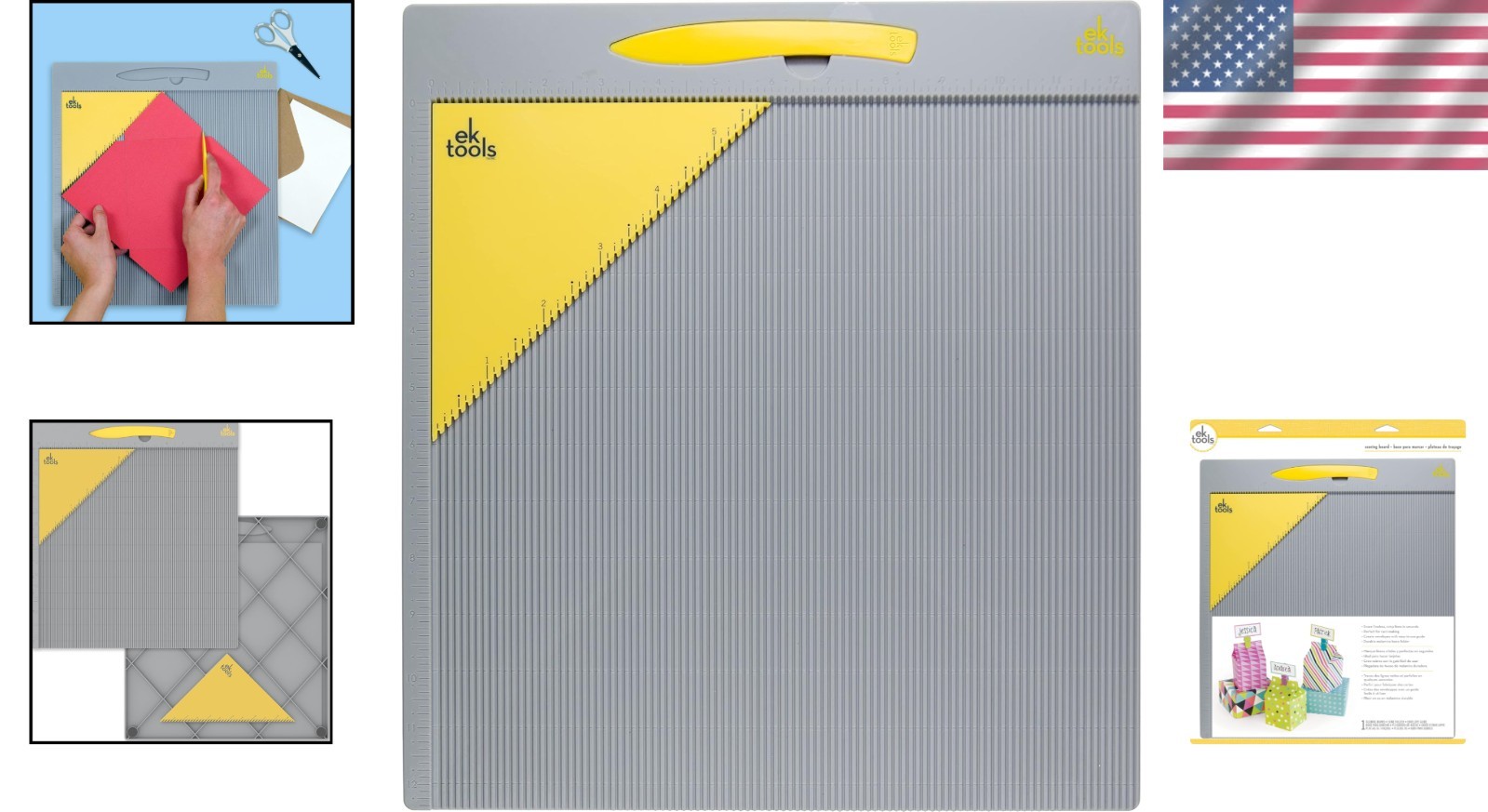Essential Crafting Duo: 14" x 16.5" Scoring Board & Durable Bone Folder Set