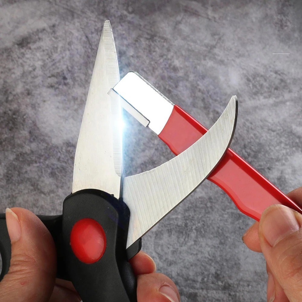 2Pcs Knife & Scissors Sharpener, Professional Kitchen & Garden Tool Sharpening.