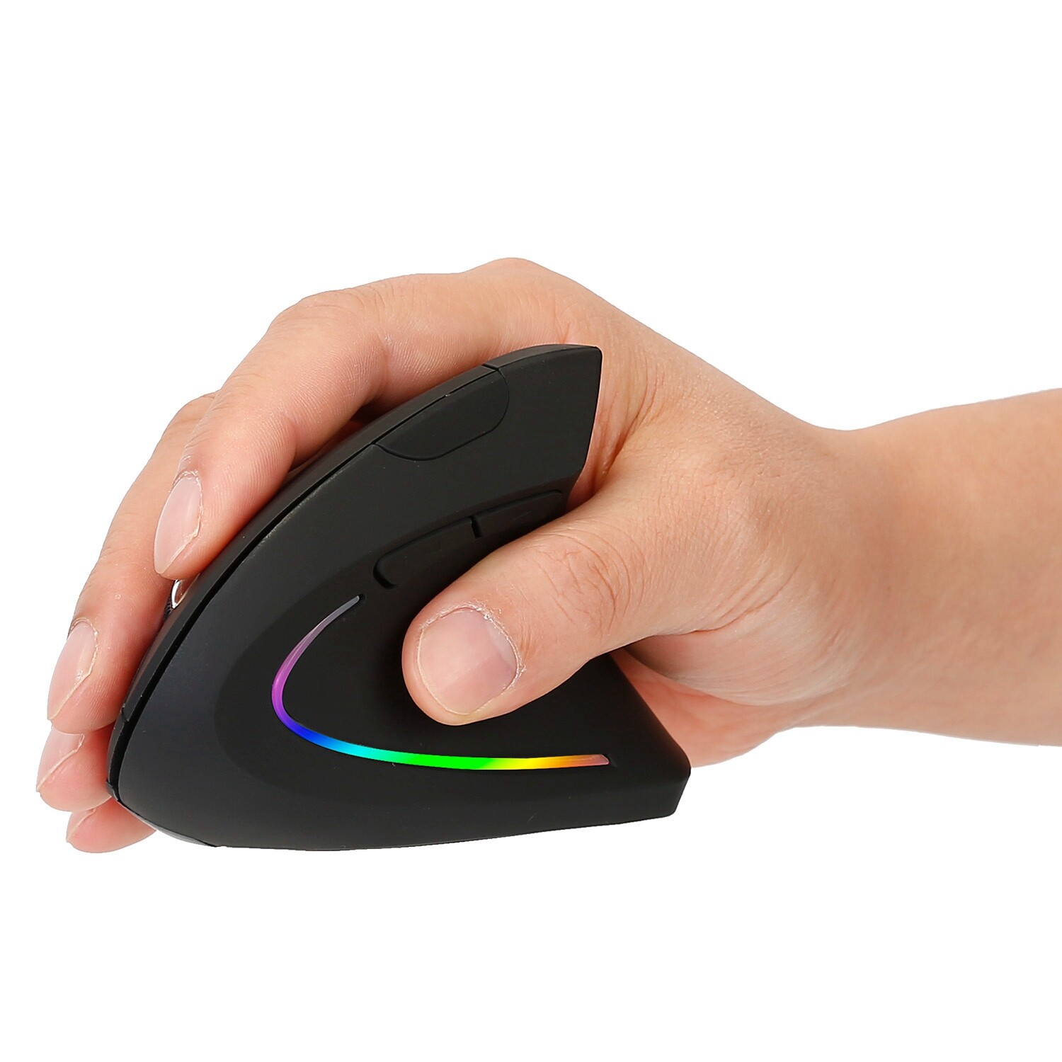 Vertical Wireless Mouse -Rechargeable Optical Vertical Mice with 3 Adjustable