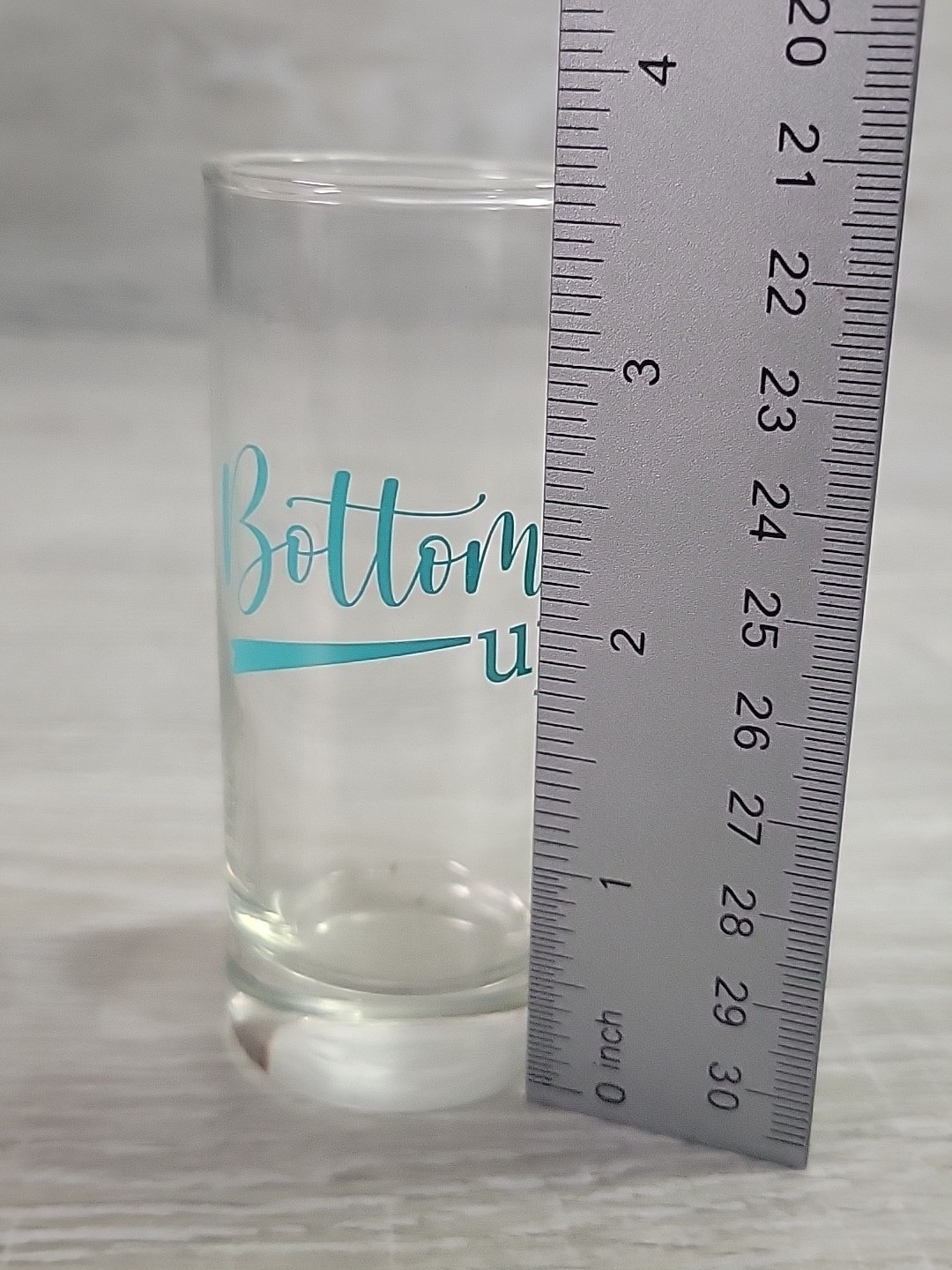 Bottoms Up Tall Shot Glass
