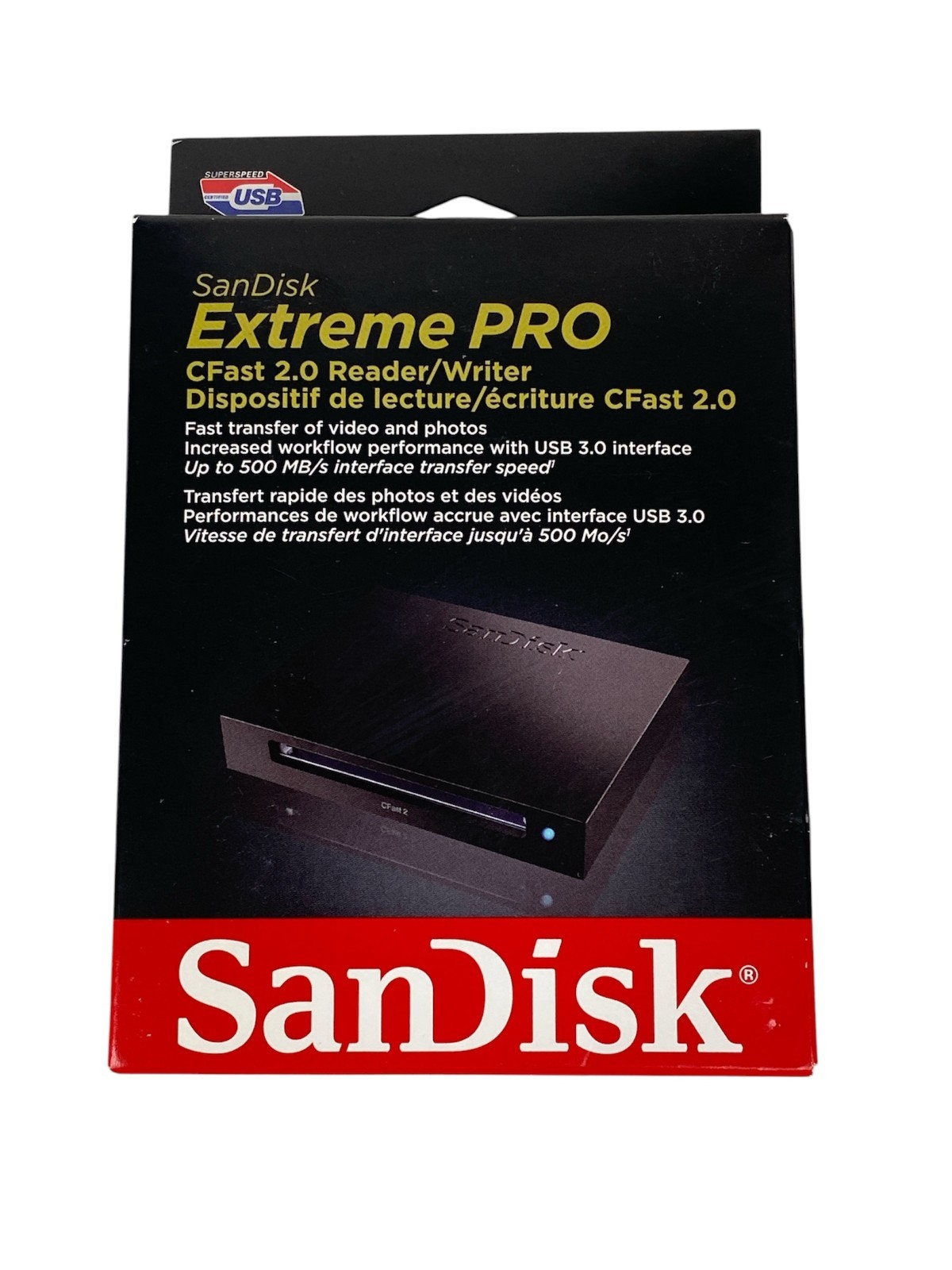 SanDisk Extreme PRO CFast 2.0 Reader Writer USB 3.0 SDDR-299-A46 (New Sealed)