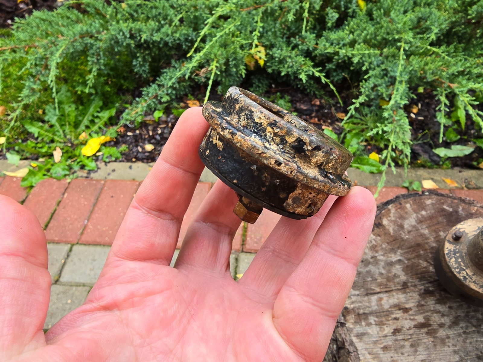 WW2 Accessories from the German bunker relic.