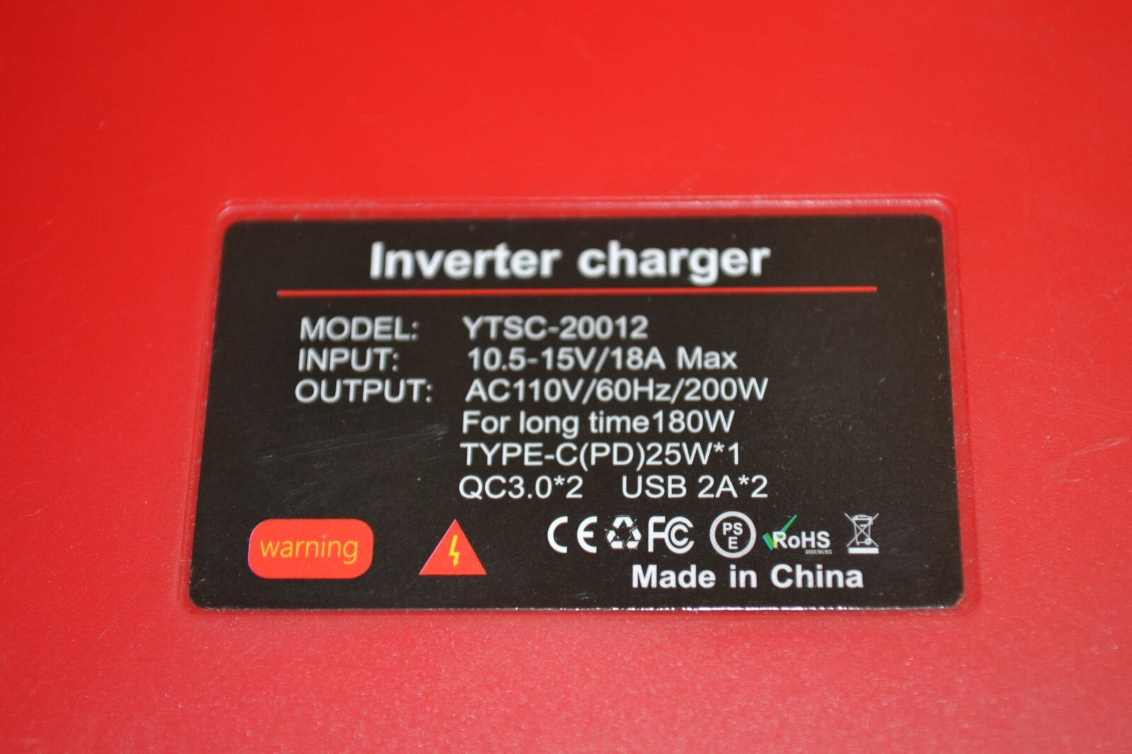 Inverter Charger YTSC-20012