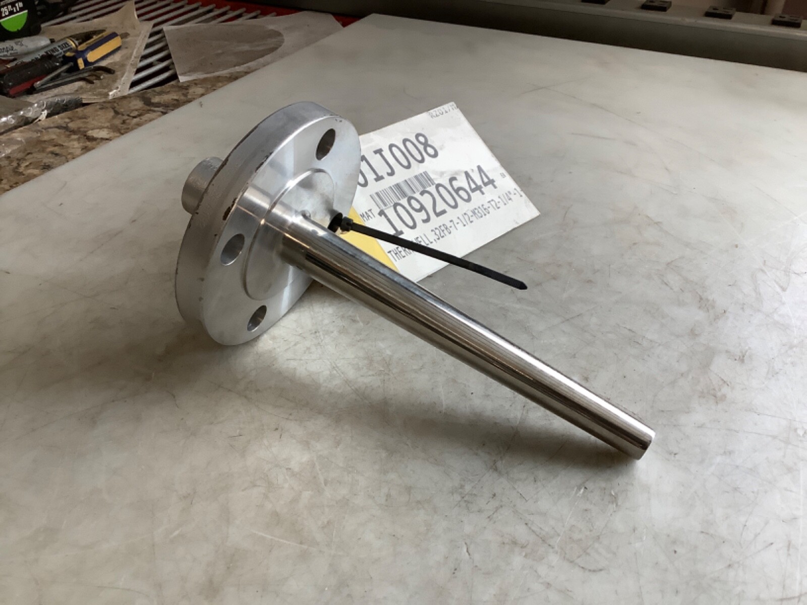 KERKAU A182 F316/316L 1.5 150 B16.5 THERMOWELL FLANGE W ROD 7-1/2IN 678