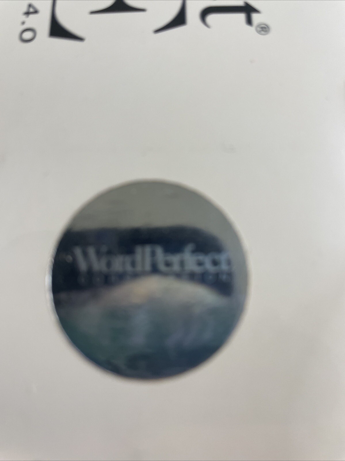 WordPerfect Version 4.0 Word Processor Software Vintage DOS with DEMO NOS BIGBOX