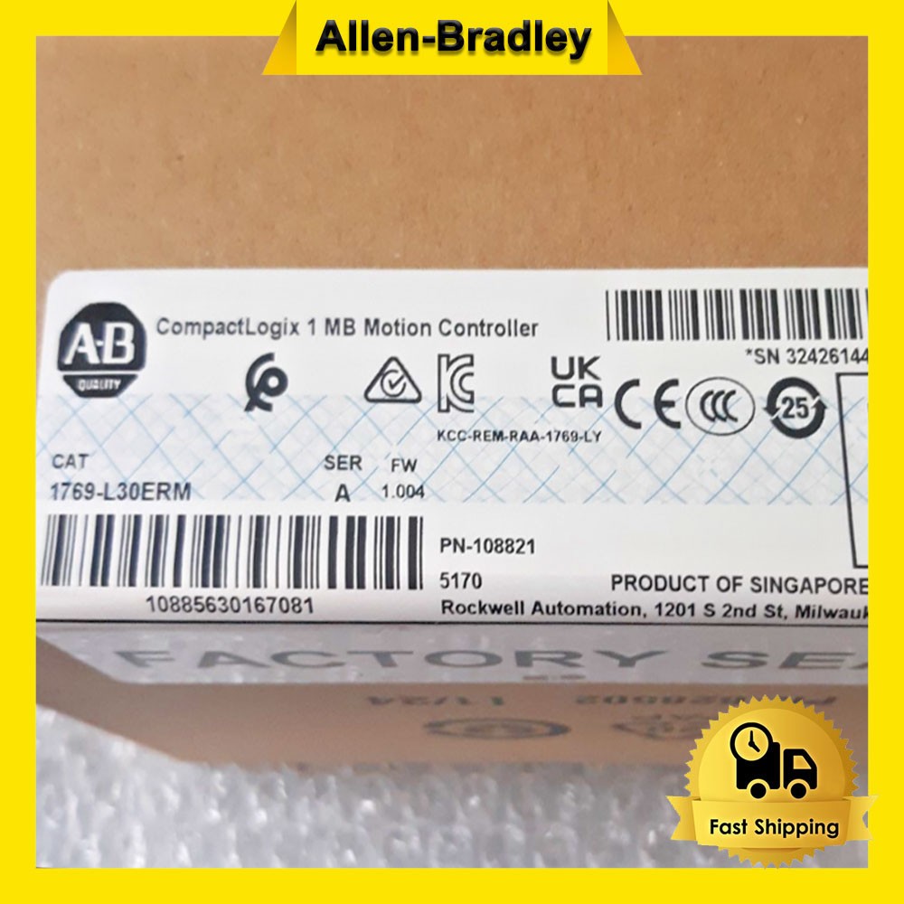 New  AB 1769-L30ERM CompactLogix 1MB Motion Controller