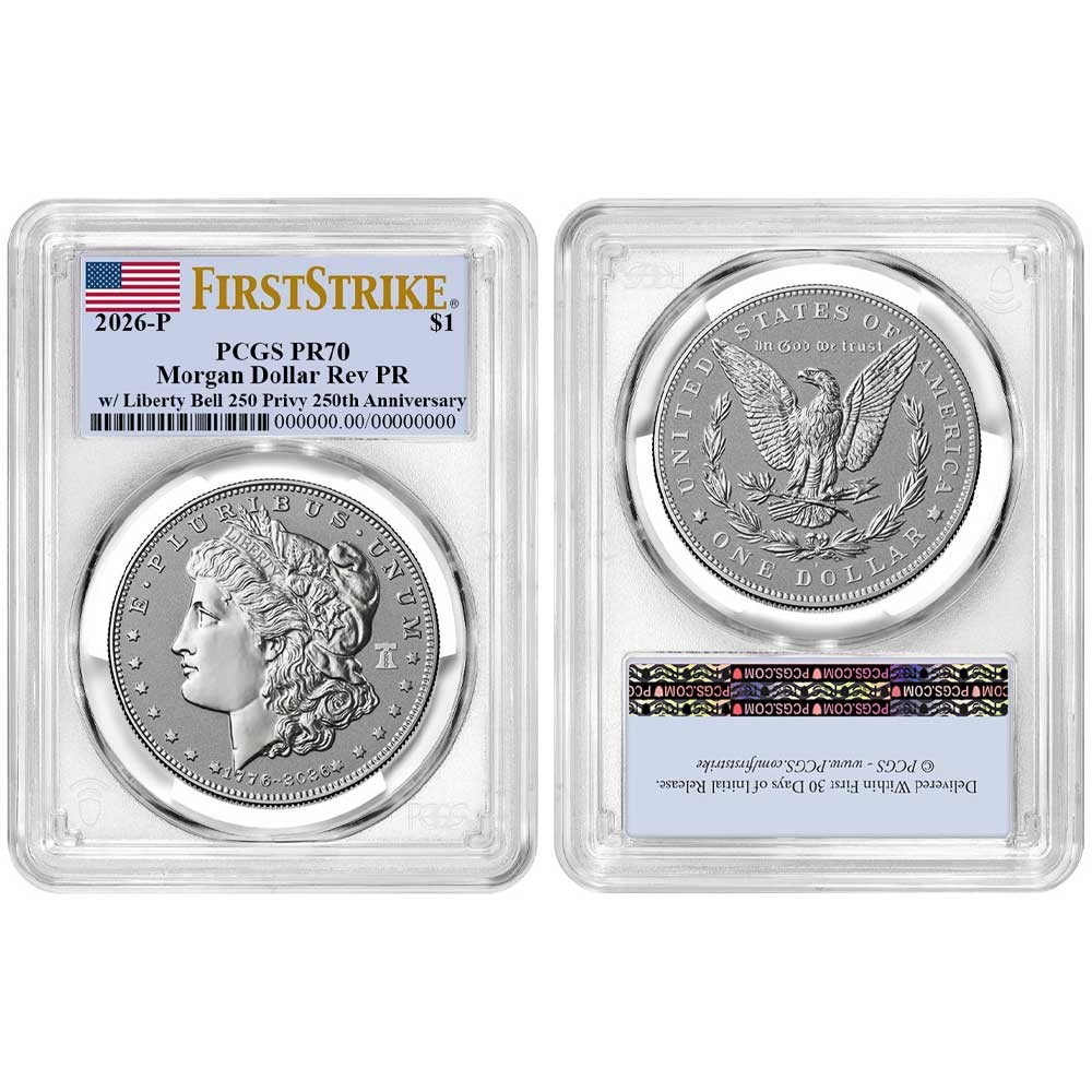 Presale - 2pc Set – 2026-P $1 Reverse Proof Morgan and Peace Silver Dollar
