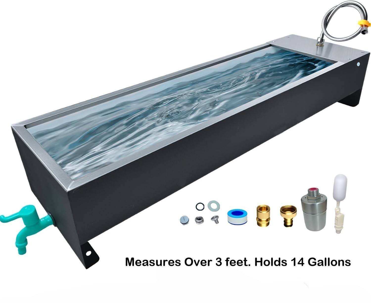 Automatic Livestock Water Trough for Large Animals Stainless Steel Waterer Tank