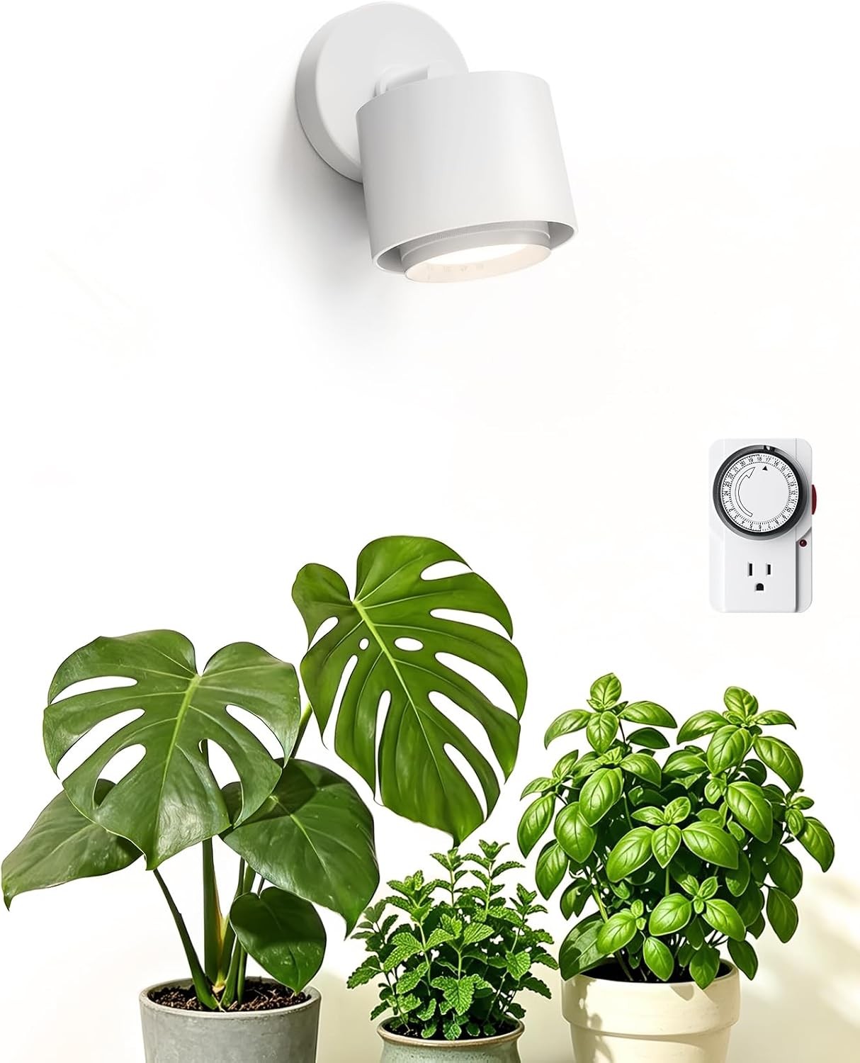 Barrina TR40a Track LED Grow Light 40W 4000K Full Spectrum Plant Lamp with Timer
