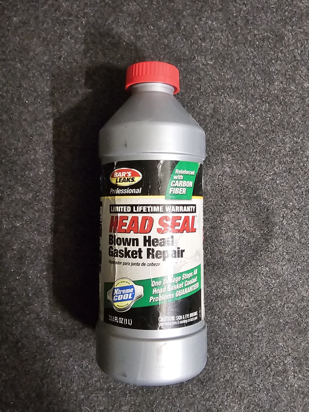Bars Leak Professional Head Seal Gasket Fix Carbon Fiber 33.8 Oz 1L ( view pics)