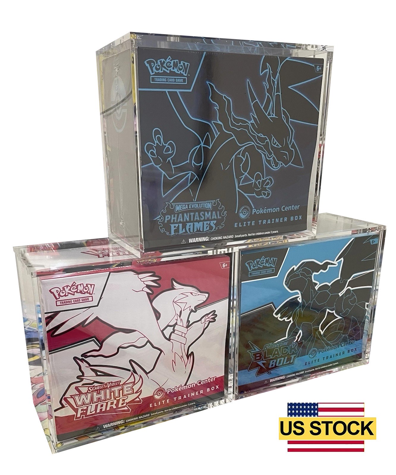 HIGH QUALITY POKEMON ETB DISPLAY MAGNETIC CASE PROTECTOR ELITE TRAINER US STOCK