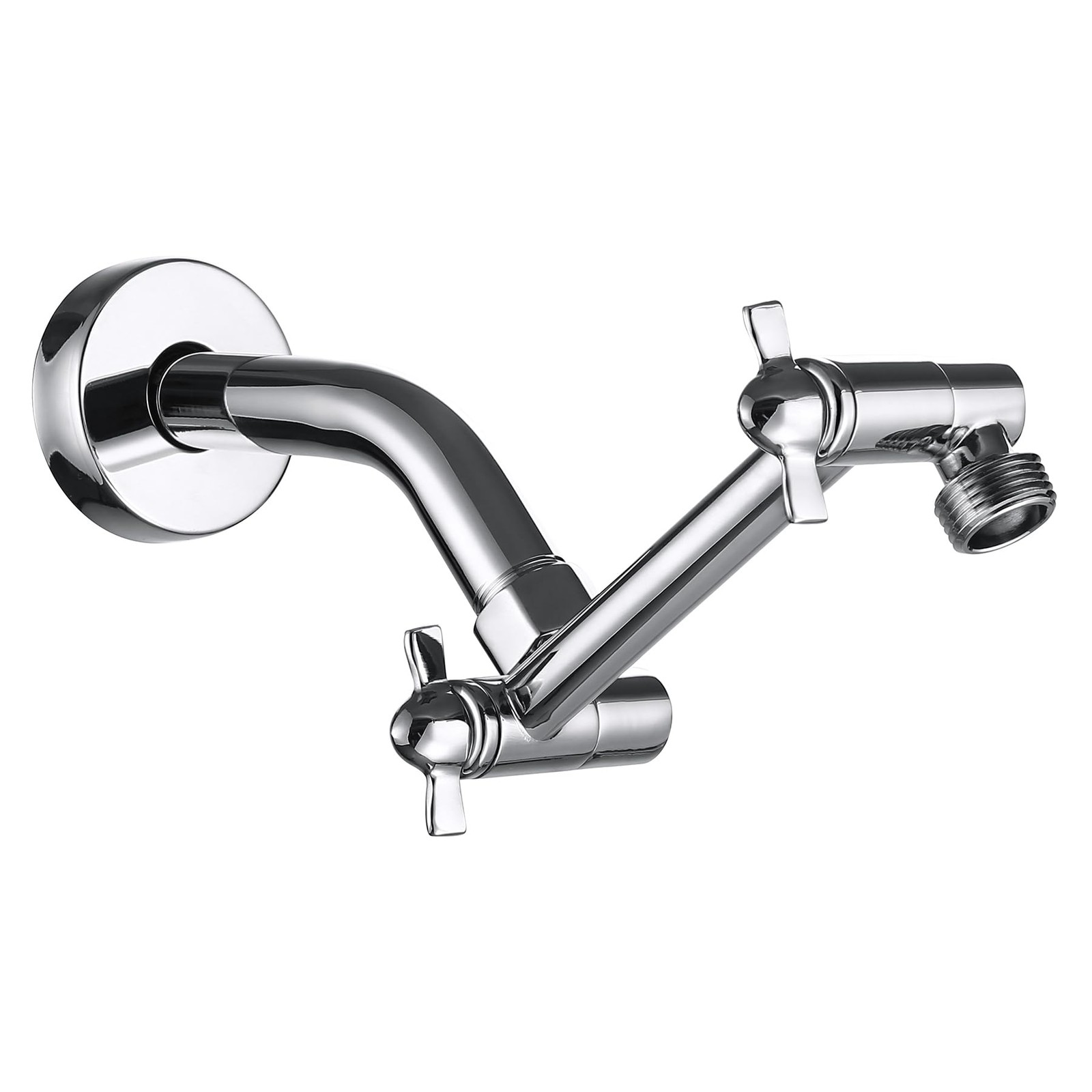 Shower Head Extension Arm Anti-Leak Solid Brass Adjustable Shower Arm Extender