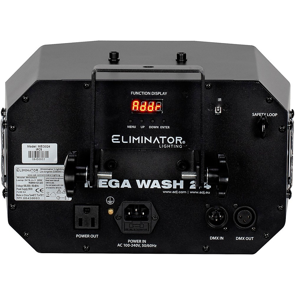Eliminator Lighting Mega Wash 24 HEX LED Wash Light Refurbished