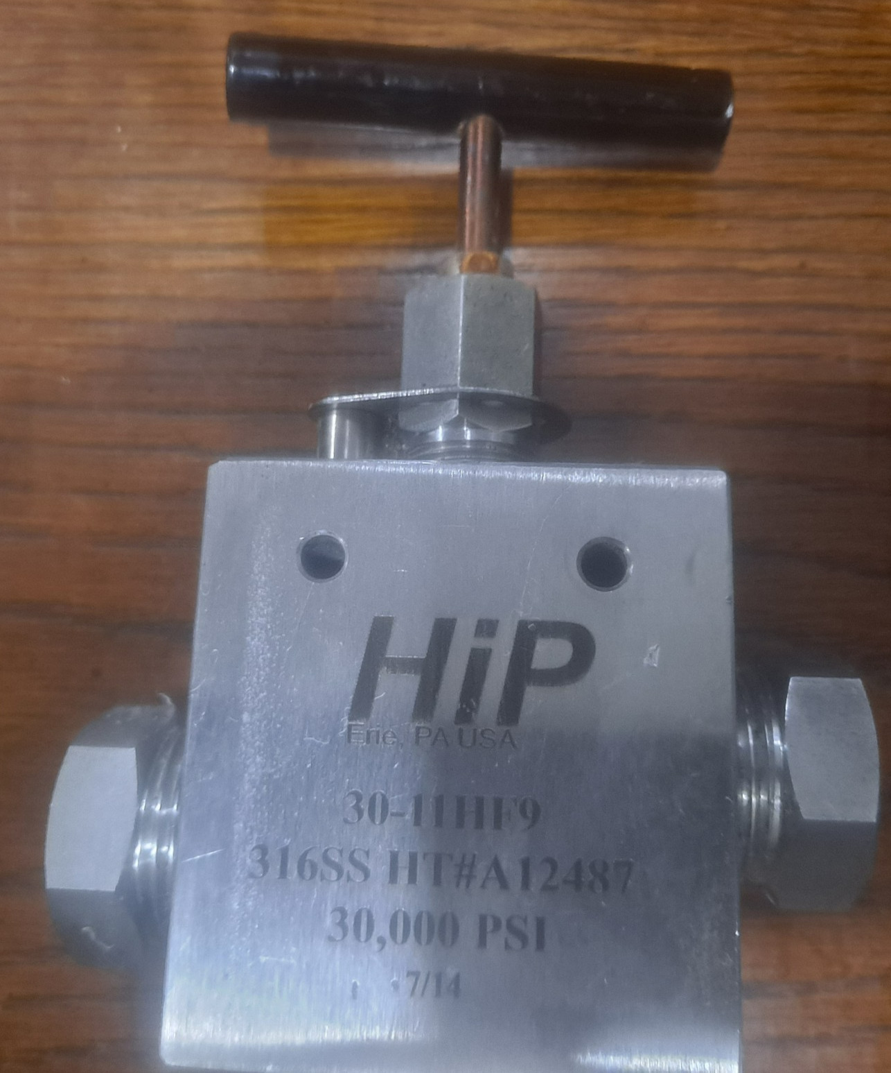HiP 30-11HF9 Valve 316SS 30000 PSI High Pressure SS Needle HT#A12487