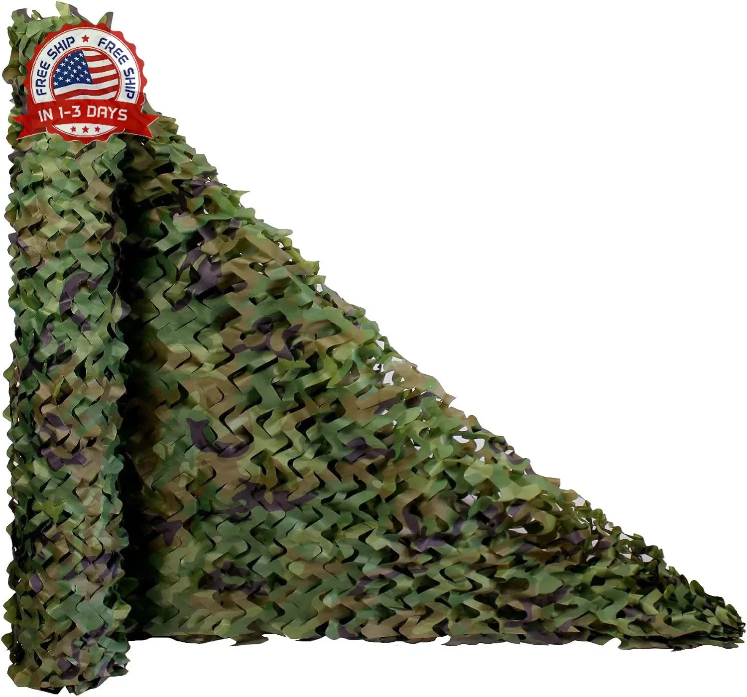 Camo Netting, Camouflage Netting Bulk Roll for Hunting Military Army Party Decor