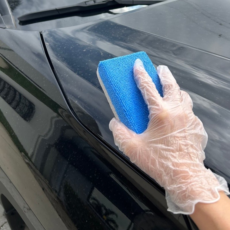 Ceramic Coating Applicator Pad 2 Pack Microfiber Sponge Car Detailing