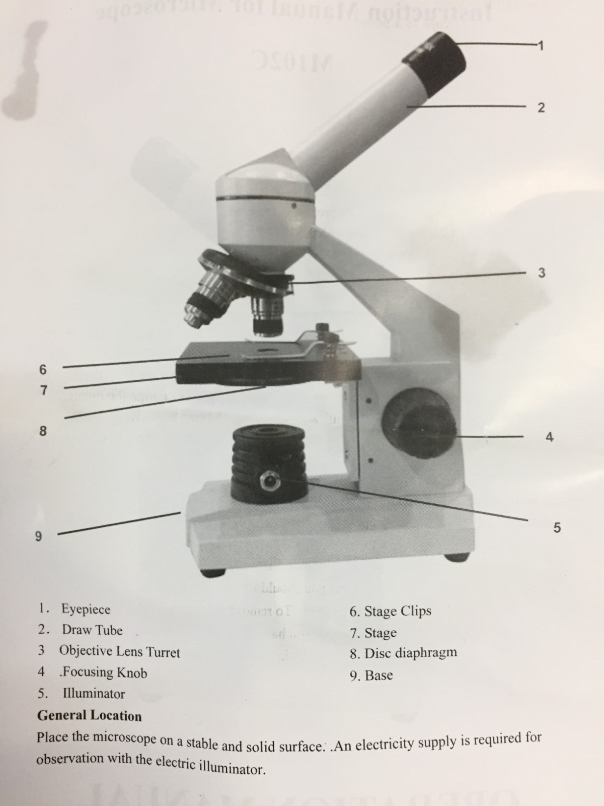 AmScope M102C-PB10 40X-1000X Biological Science Compound Microscope