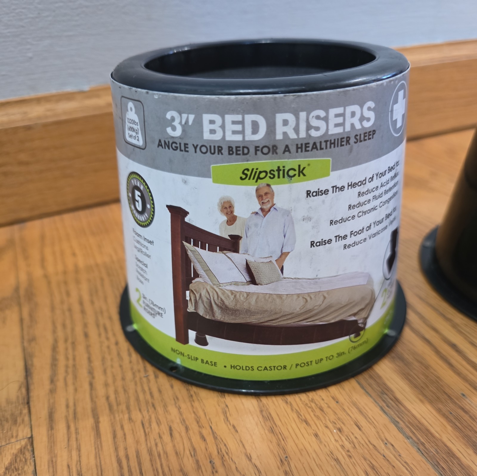 Bed Risers, 3 Inch Slipstitch, Angle Your Bed For A Healthier Sleep