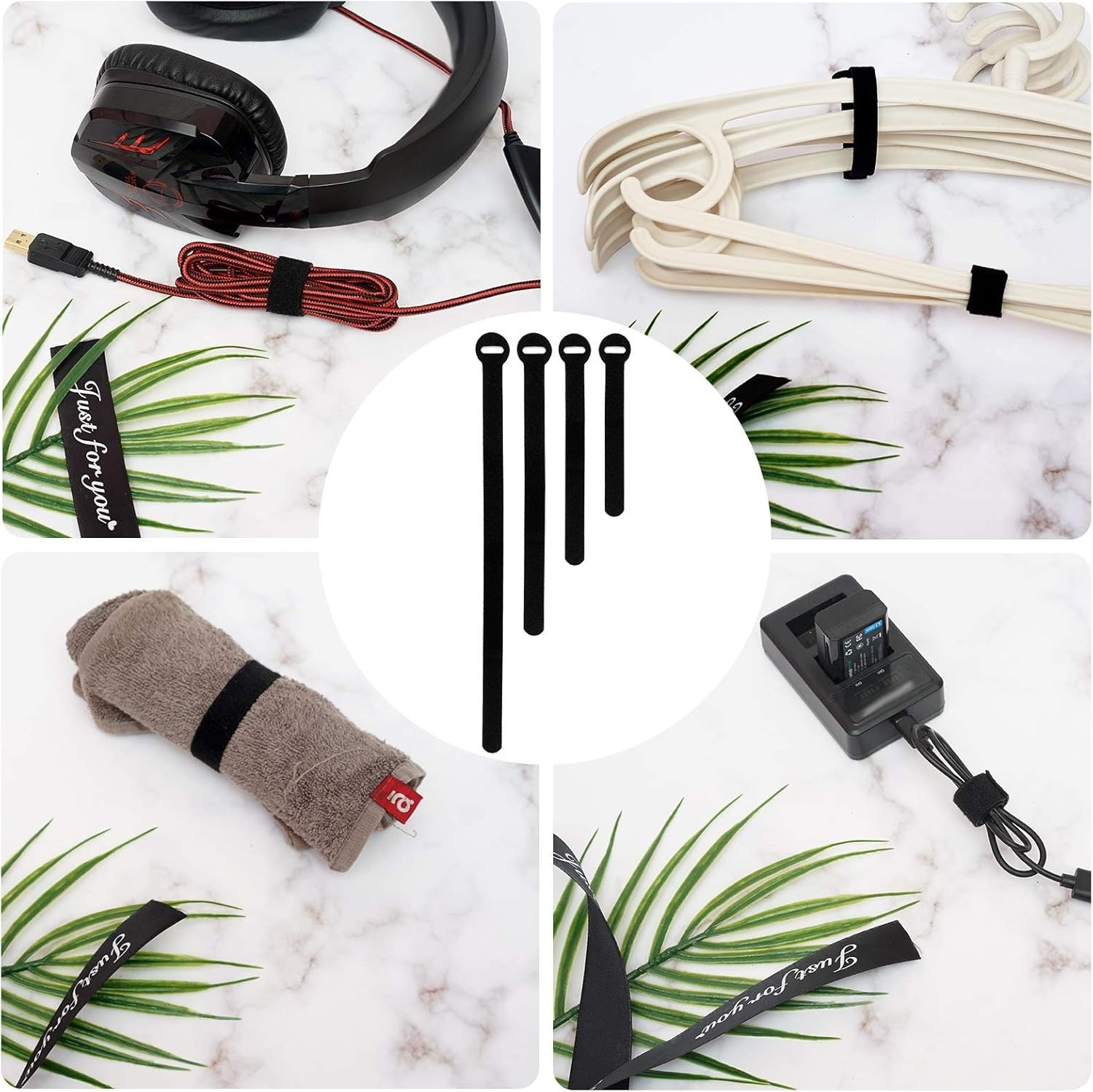 150PCS Multi-Size Reusable Cable Ties for Efficient Cable Management