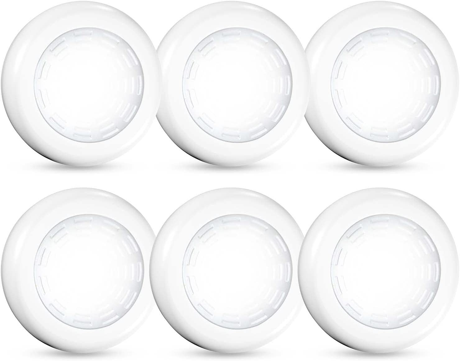 Tap Light Push Lights, 6 Pack Portable Bright LED Puck Light Touch Light Night L