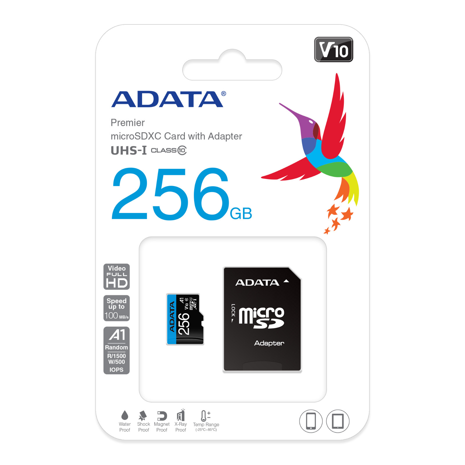 256GB Micro SD Card Class10 UHS-I 100MB/s 256 GB microSDXC Memory with Adapter