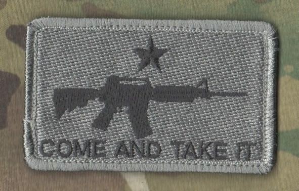 SEAL SP OPS ODA USMC MARINES FORCE RECON hook/loop SSI: Come 'n Take it (ACU)
