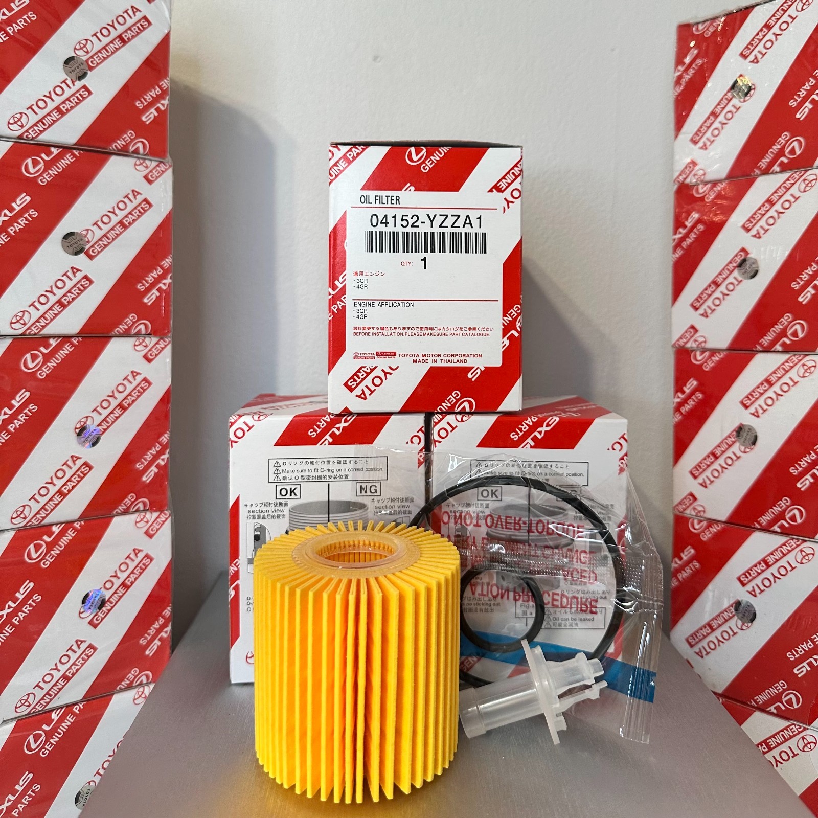 10 Pack Toyota Lexus Scion OEM Engine Oil Filters 04152-YZZA1