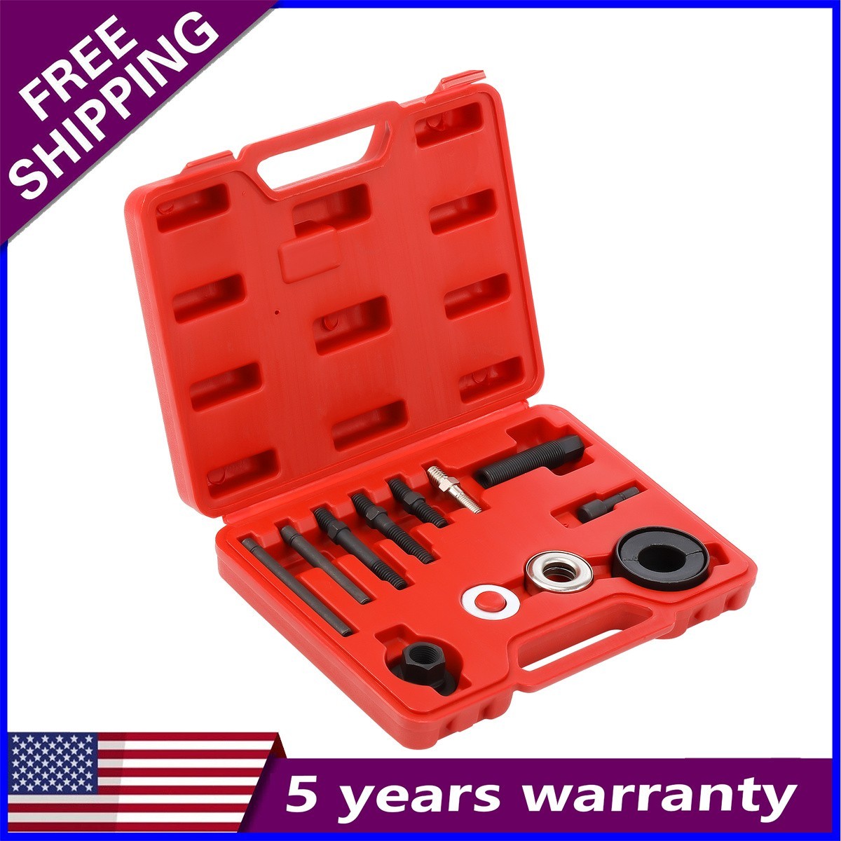 Pump Pulley Remover Power Steering Install Tool for Ford GM Fits Chrysler Auto