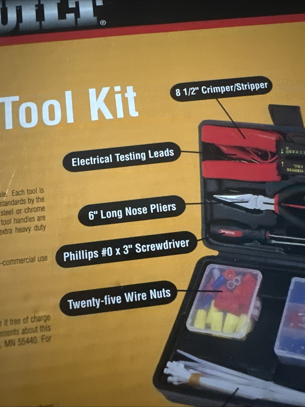 Durabuilt 114 Piece Electrical Tool Kit