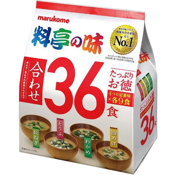 Marukome  Miso Soup 32packs 4 tastes × 9 Packs from Japan NN5