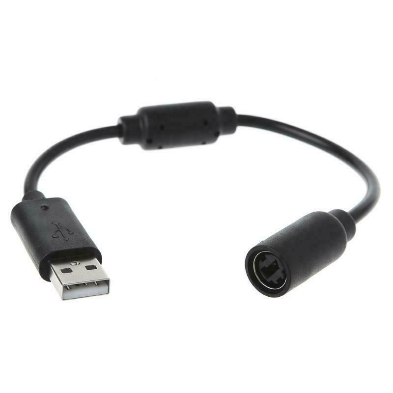 2 Pack Replacement Dongle USB Breakaway Cable For Xbox 360 Wired Controllers